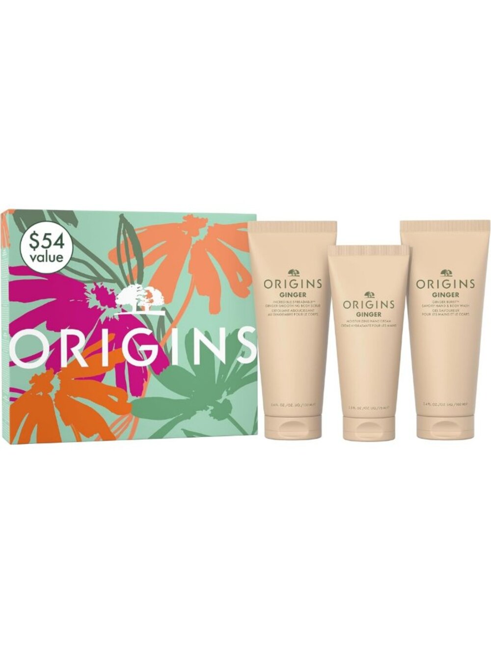 Ginger Body Collection Skin Care Set | Full-Size Bath & Body Essentials | Gift